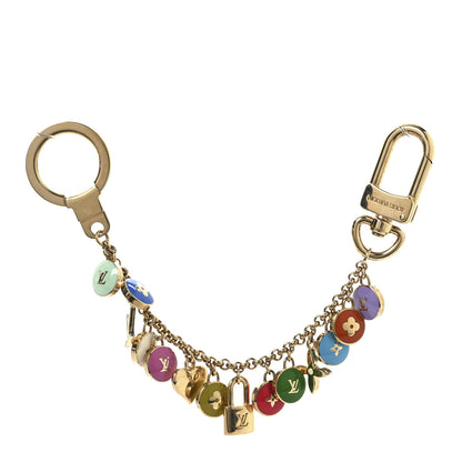 Louis Vuitton Metal Enamel Pastilles Key Chain Bag Charm Multicolor 1 of 3