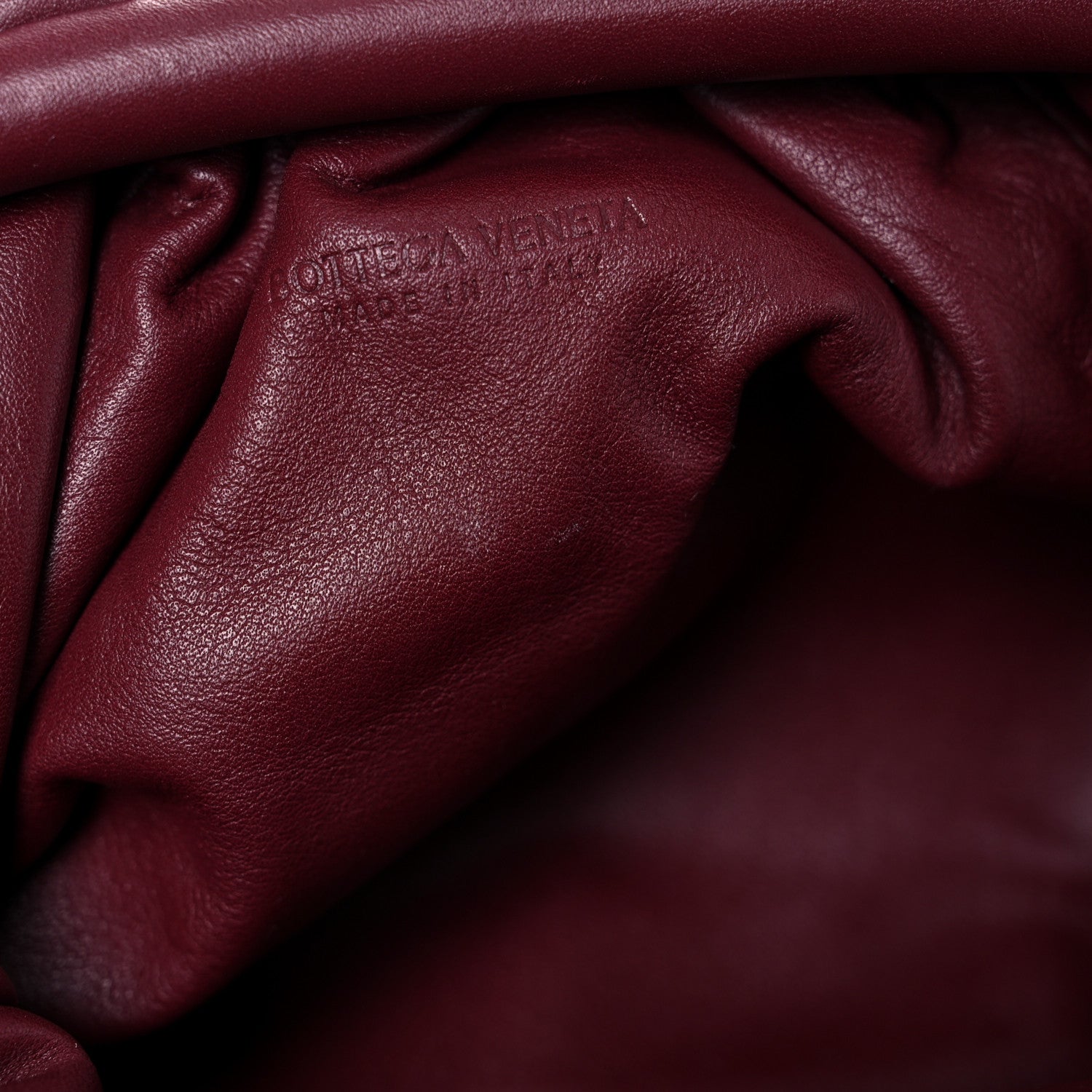 Bottega Veneta Butter Calfskin The Mini Pouch Bordeaux 9 of 10