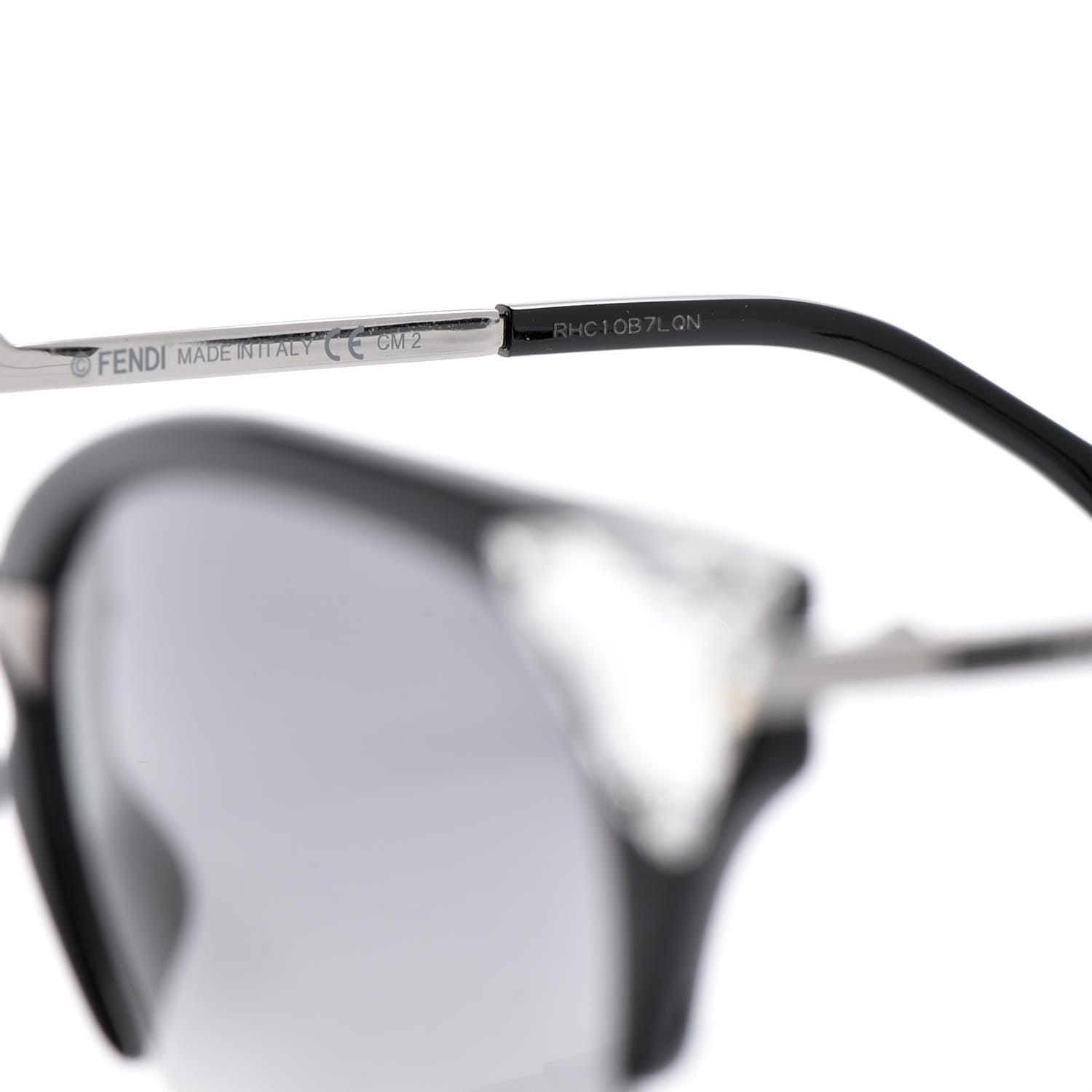 Fendi Iridia Sunglasses FF 0041/S Black 6 of 8