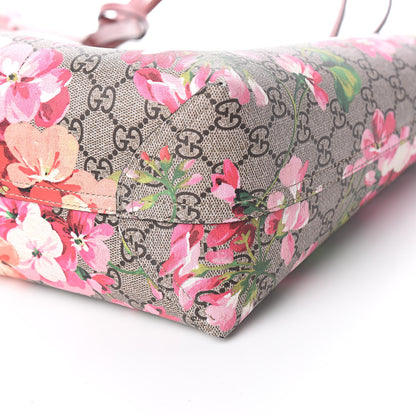 Gucci GG Supreme Monogram Blooms Medium Reversible Tote Beige Multicolor Dry Rose 12 of 13