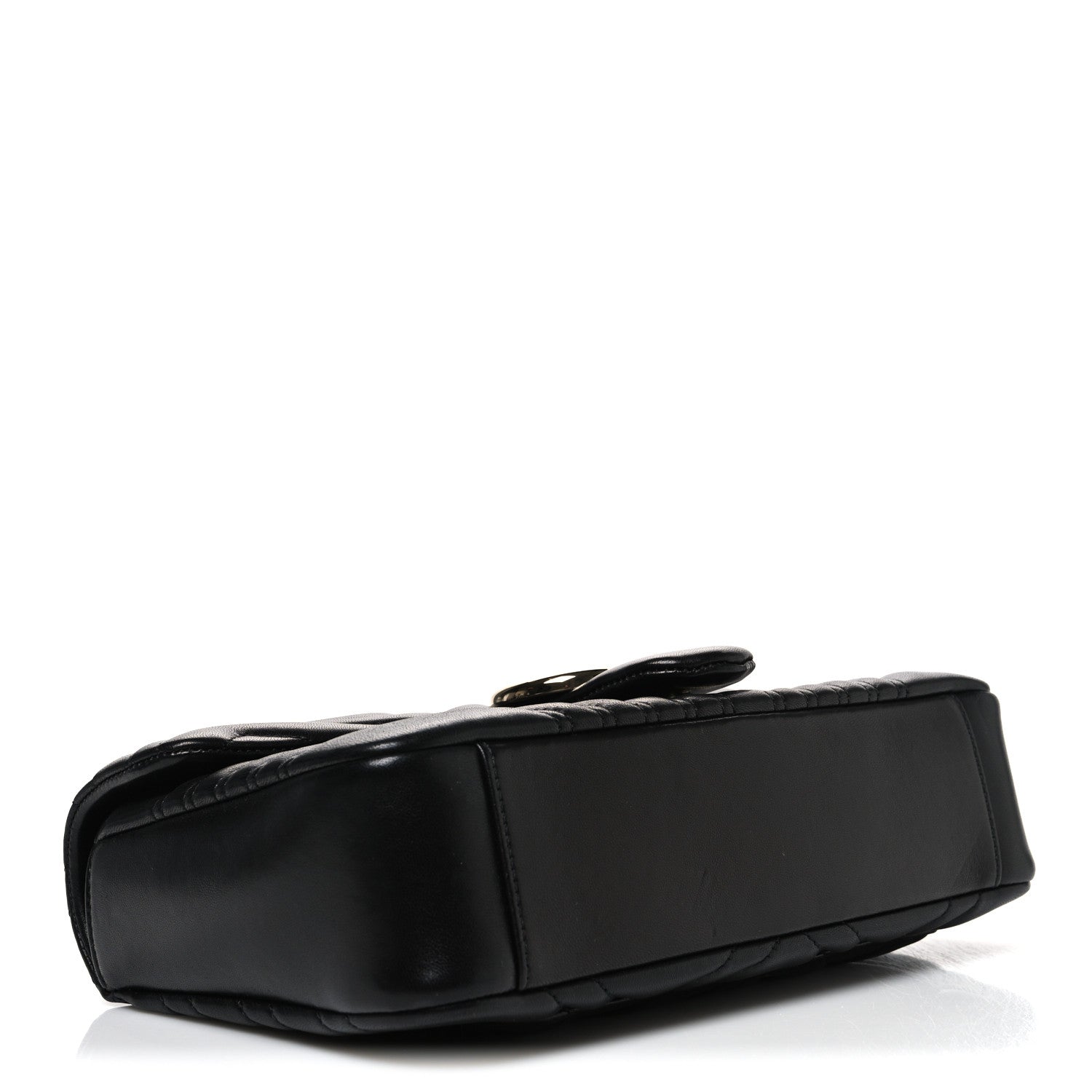 Gucci Lambskin Matelasse Large GG Marmont Shoulder Bag Black 4 of 10