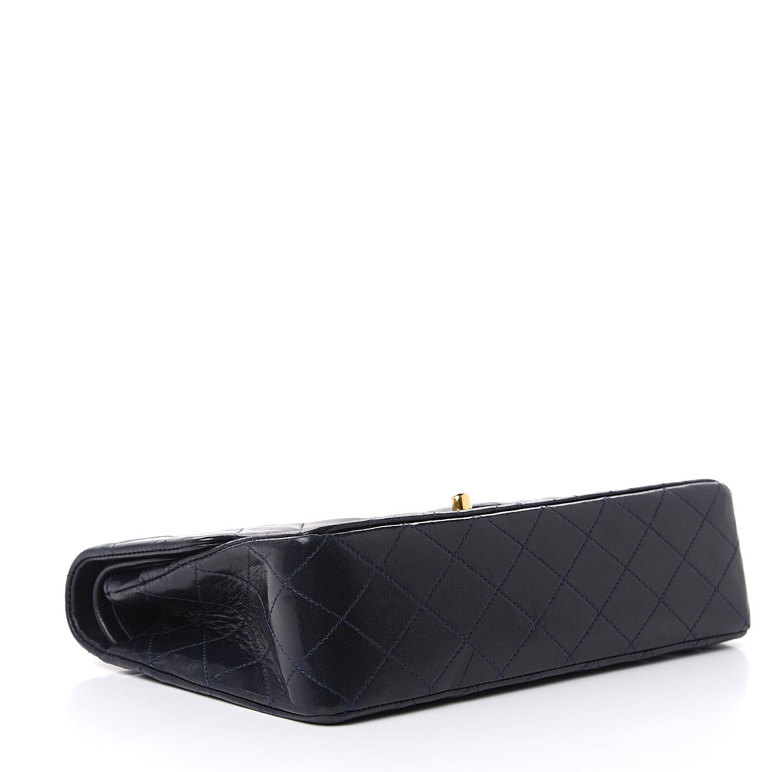 Chanel Lambskin Quilted Medium Double Flap Navy 4 of 17