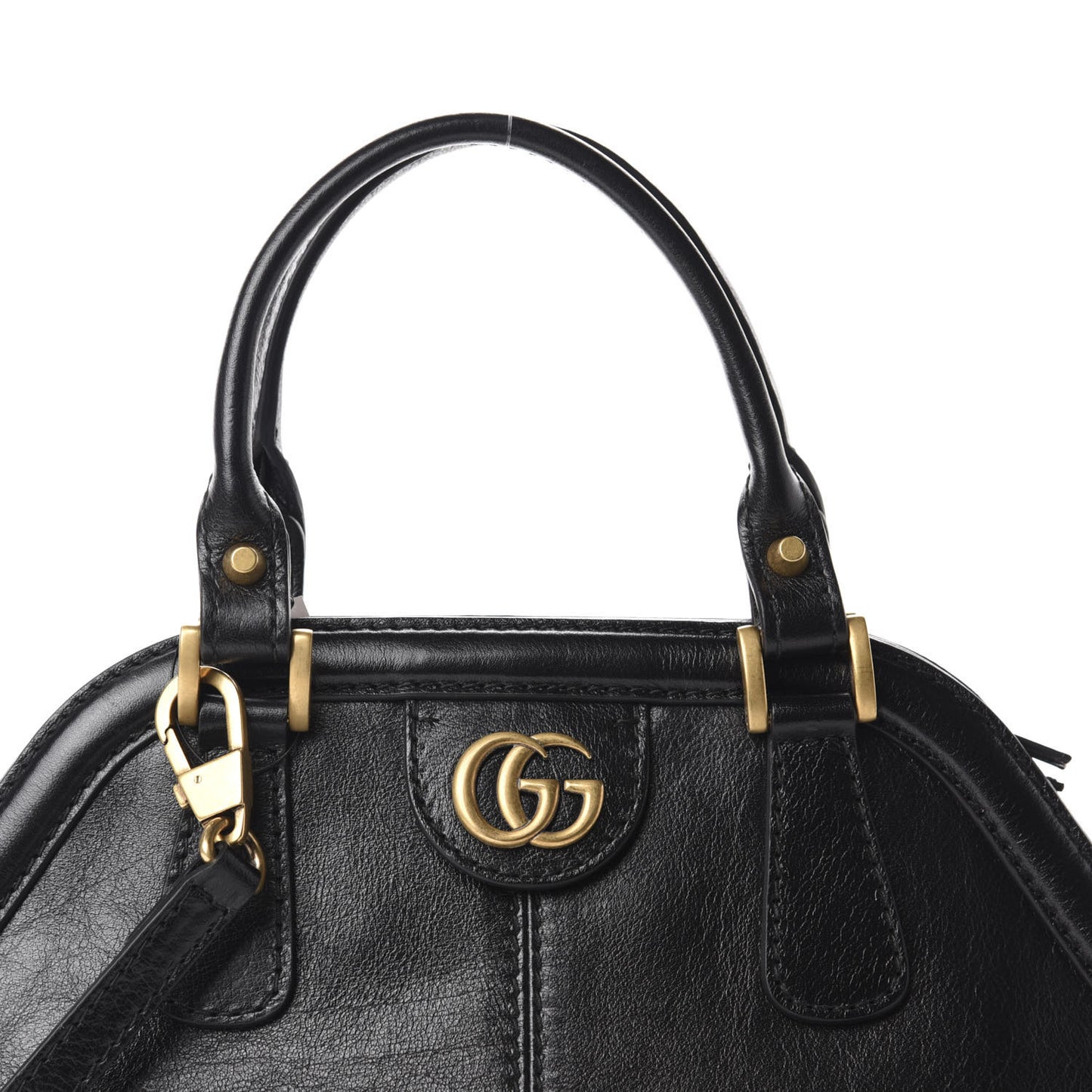 Calfskin Medium Re(Belle) Top Handle Bag Black