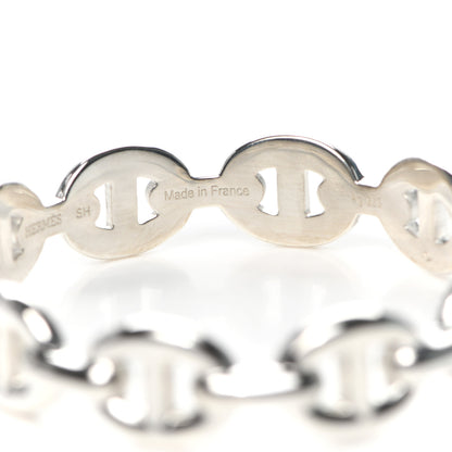 Hermes Sterling Silver MM Chaine d'Ancre Enchainee Cuff Bracelet SH 5 of 7