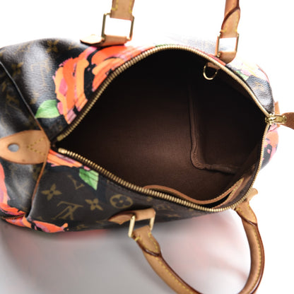 Louis Vuitton Monogram Roses Speedy 30 5 of 8