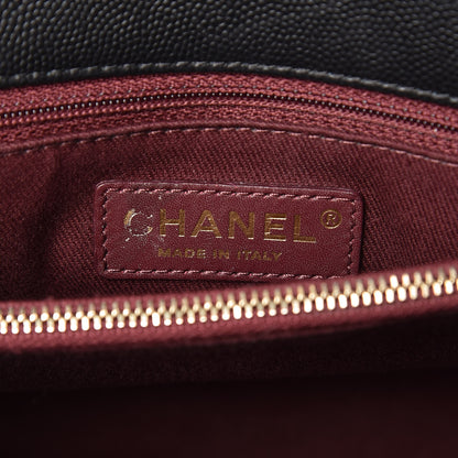 Chanel Caviar Quilted Medium Coco Handle Flap Black 6 of 9