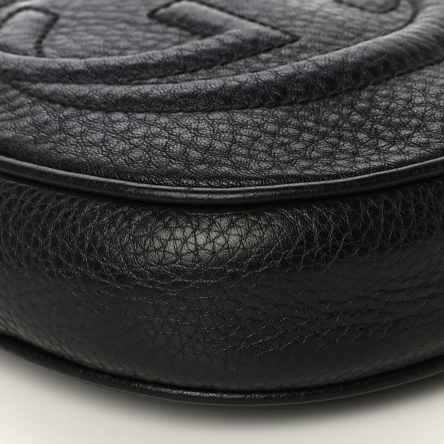 Gucci Pebbled Calfskin Mini Soho Chain Bag Black 11 of 12
