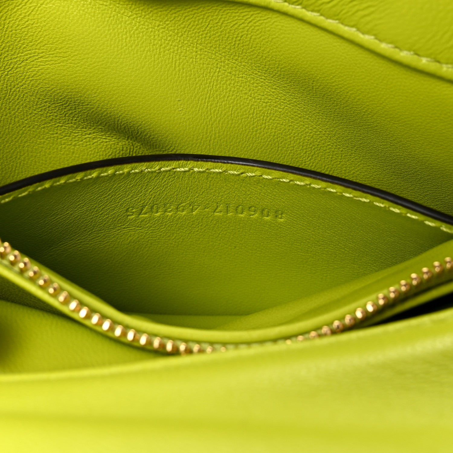 Gucci Lambskin Embossed Mini GG Milano Top Handle Shoulder Bag Light Green 7 of 11