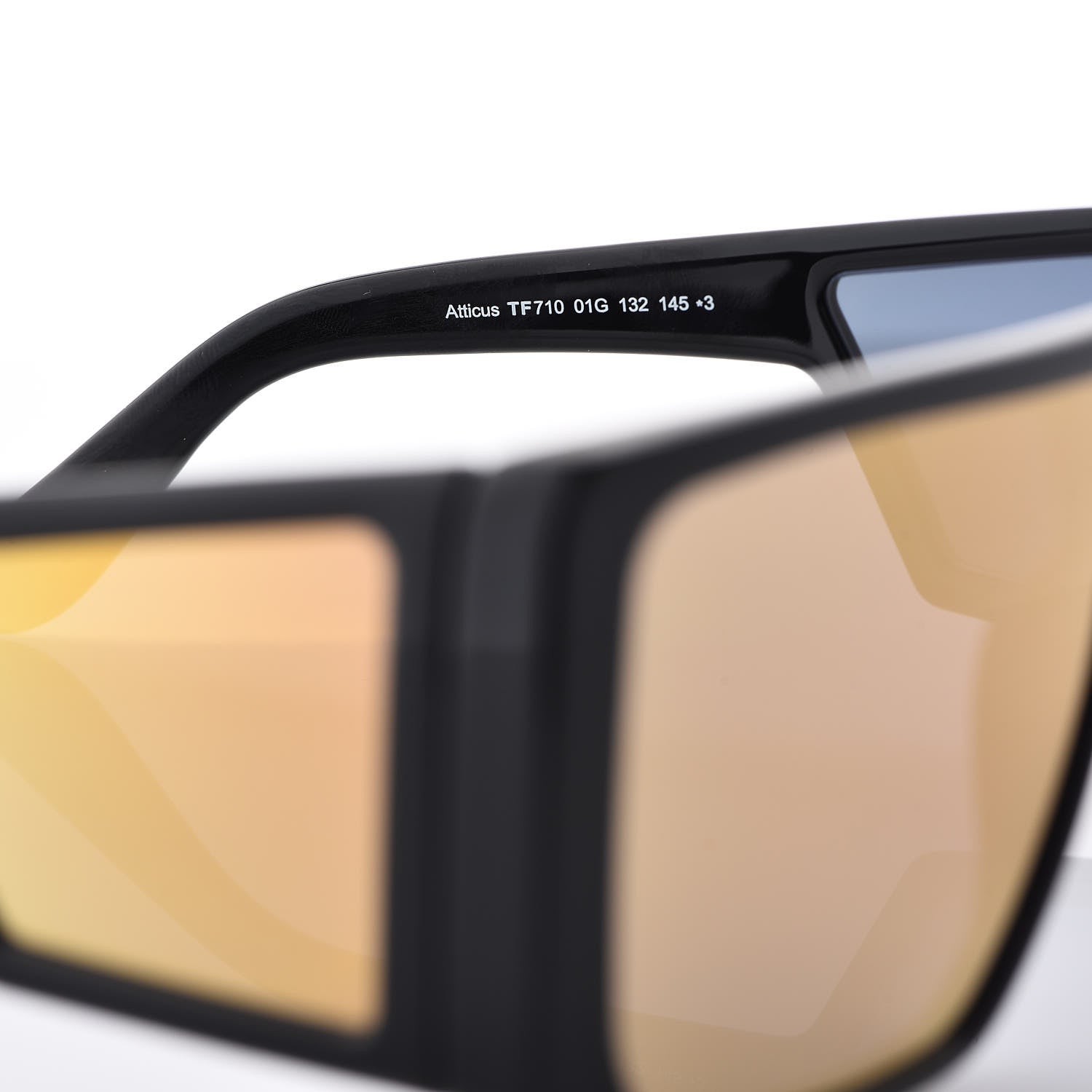 Tom Ford Square Atticus Sunglasses TF710 Black Gold 5 of 8