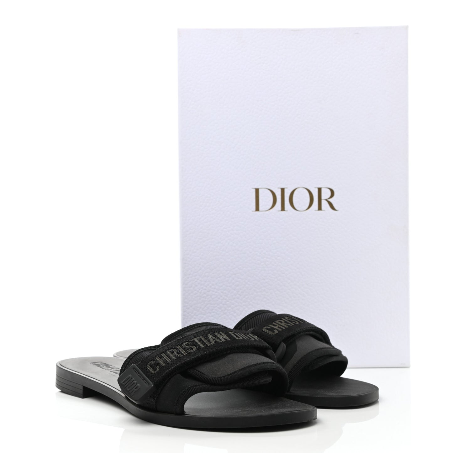 Technical Stretch Fabric Camouflage Dio(r)evolution Slide Sandals 38 Black Military