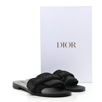 Christian Dior Technical Stretch Fabric Camouflage Dio(r)evolution Slide Sandals 38 Black Military 9 of 9