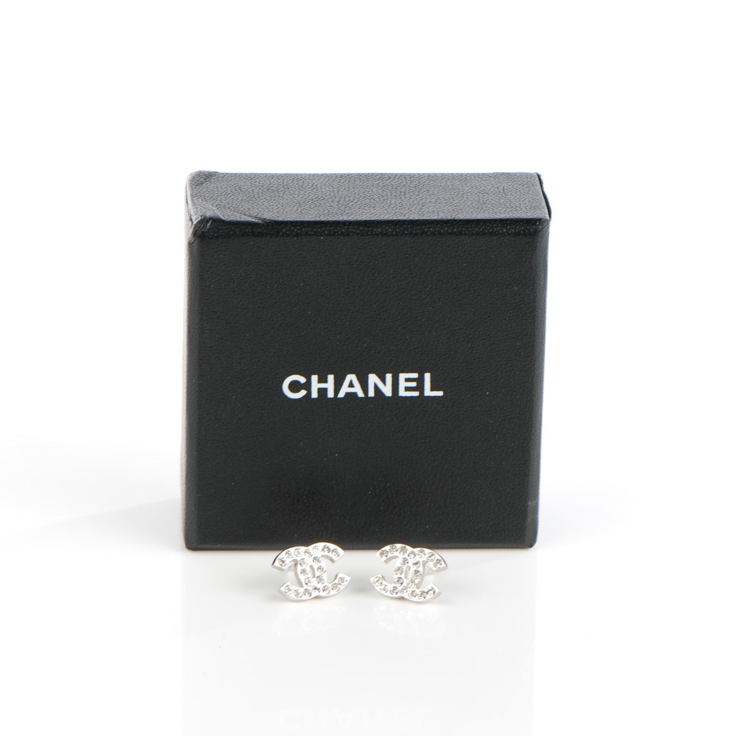 Crystal Timeless CC Earrings Silver
