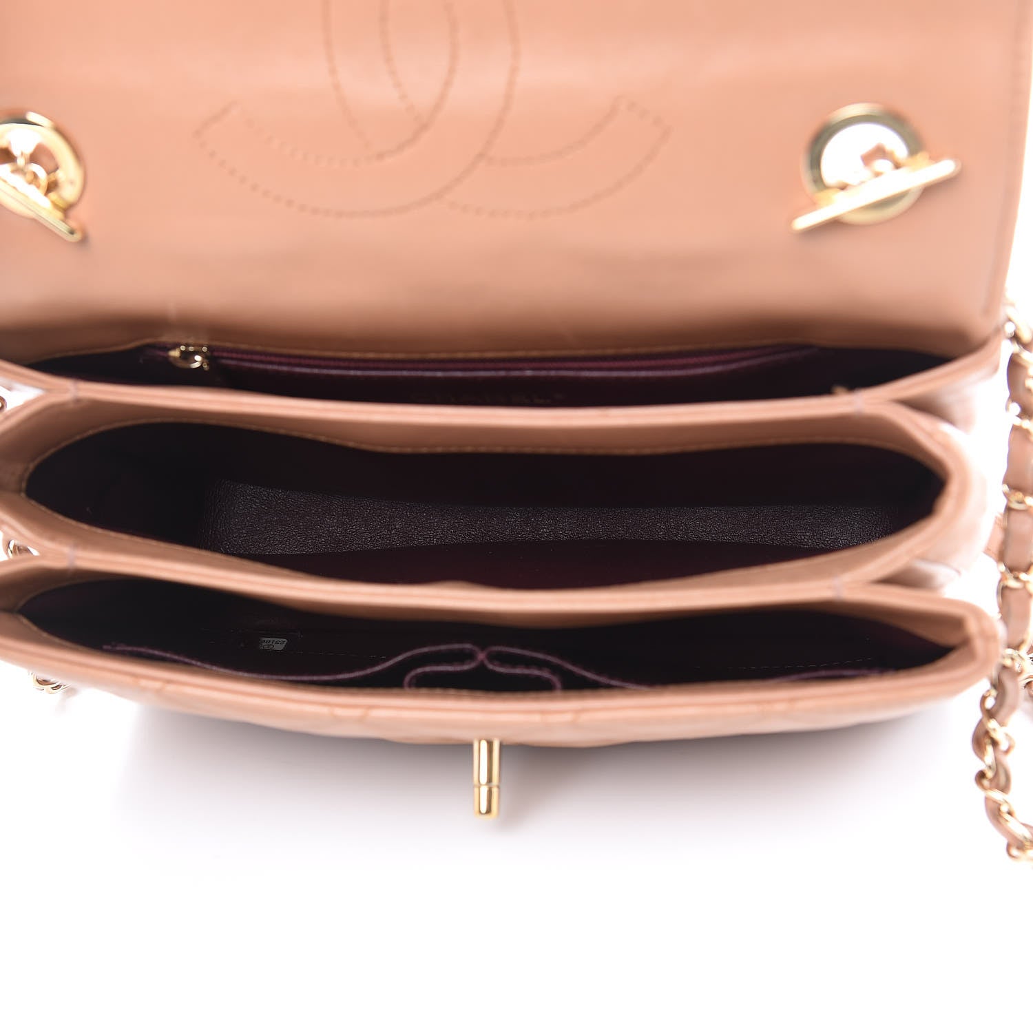 Chanel Lambskin Quilted Small Trendy CC Flap Dual Handle Bag Camel 5 of 20