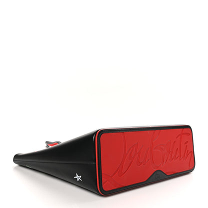 Christian Louboutin Calfskin Loubitag Spikes East West Cabata Tote Black 8 of 11