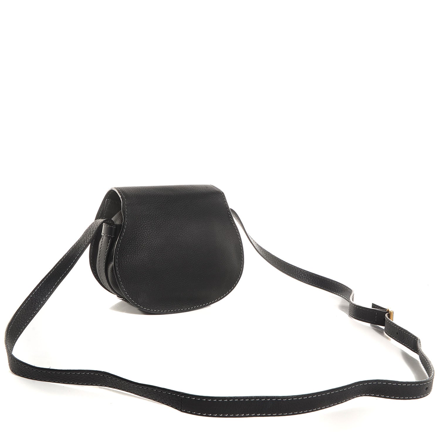 Chloe Calfskin Mini Marcie Round Crossbody Bag Black 3 of 8