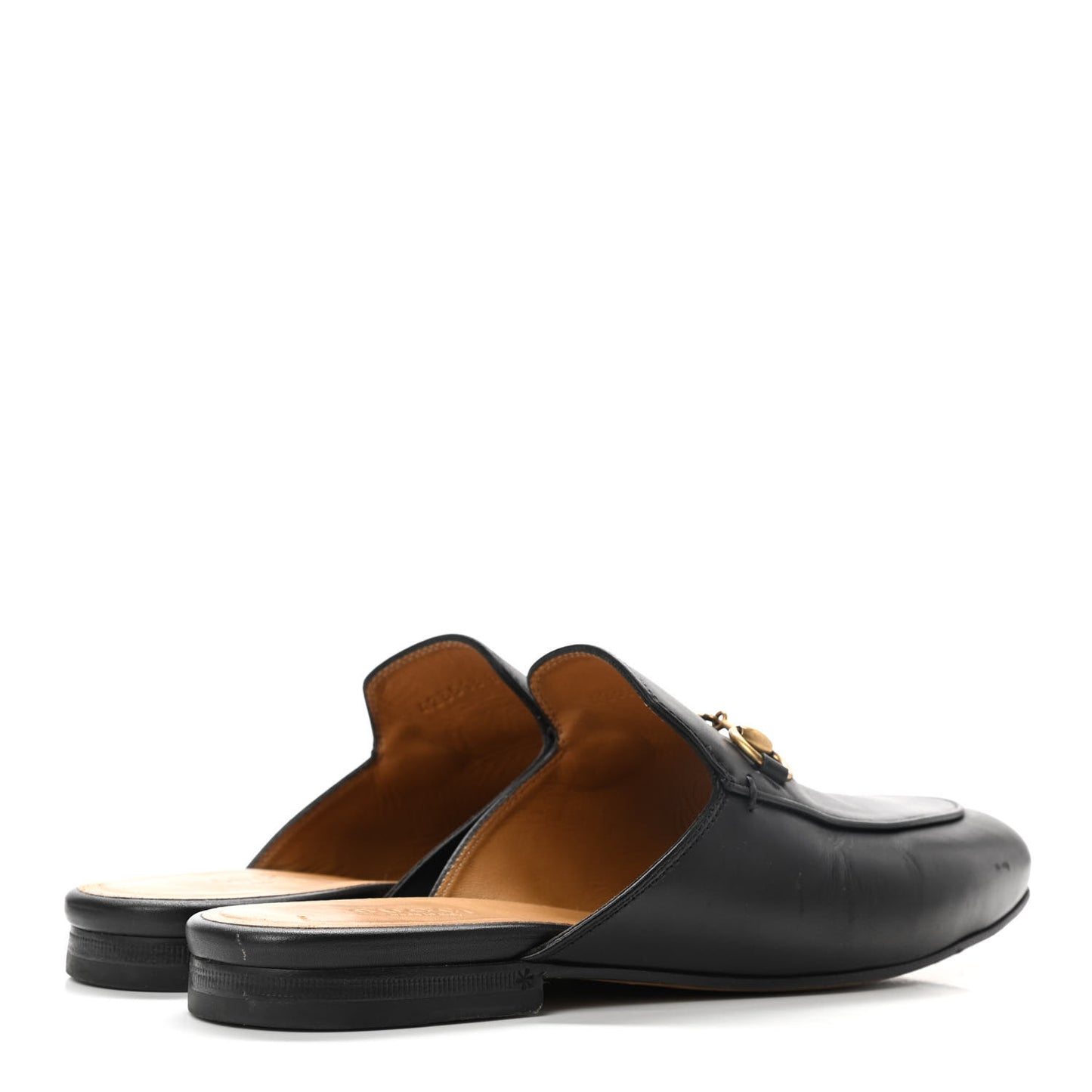 Calfskin Womens Princetown Slippers 37.5 Black