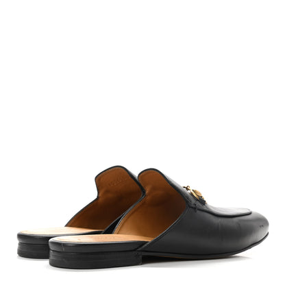 Gucci Calfskin Womens Princetown Slippers 37.5 Black 4 of 8