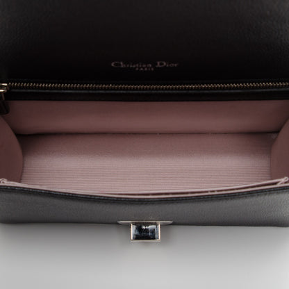 Christian Dior Grained Calfskin Medium Diorama Flap Bag Black 5 of 7
