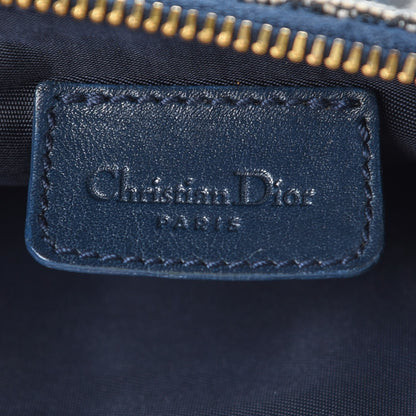 Christian Dior Monogram Mini Saddle Pochette Navy 6 of 8
