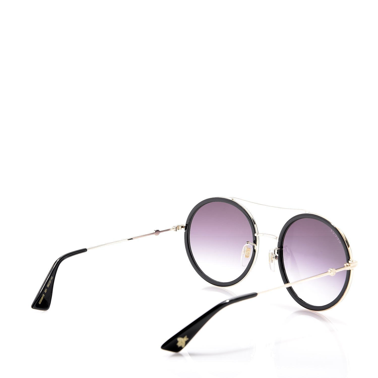 Gucci Round Frame Sunglasses GG0061S Black 4 of 8