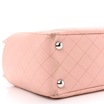 Chanel Grained Calfskin CC Pocket Tote Pink 10 of 12