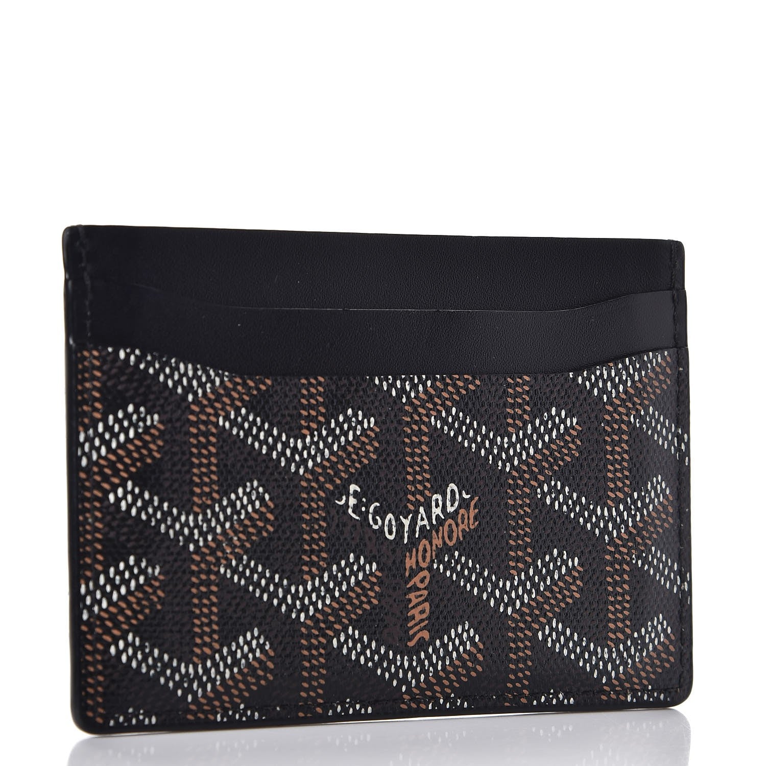 Goyard Goyardine Saint Sulpice Card Holder Black 3 of 8