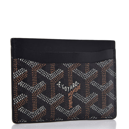 Goyard Goyardine Saint Sulpice Card Holder Black 3 of 8