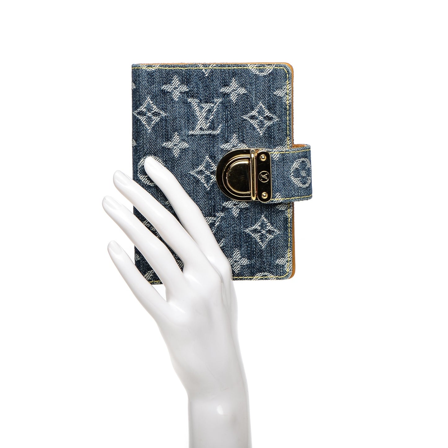 Monogram Denim Agenda PM Blue
