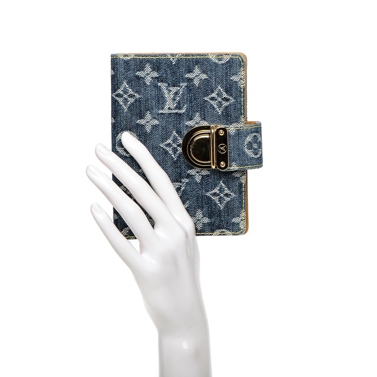 Louis Vuitton Monogram Denim Agenda PM Blue 2 of 7