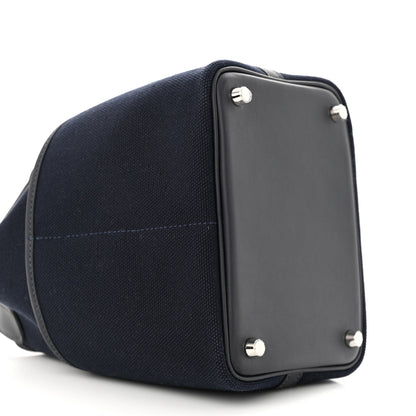 Hermes Toile Goeland Swift Cargo Picotin Lock 18 Bleu Marine 9 of 11