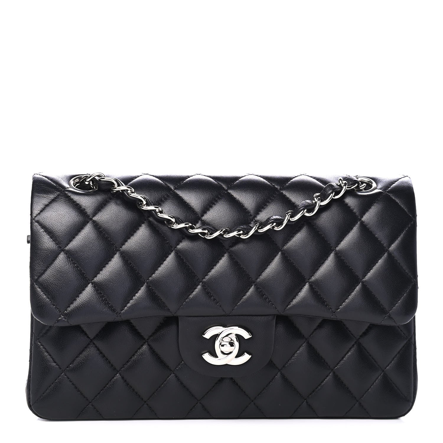Chanel Lambskin Quilted Small Double Flap Black 1 of 4