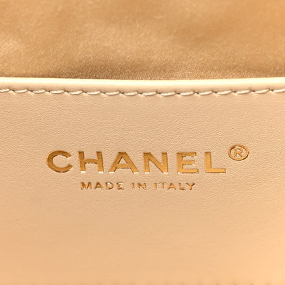 Chanel Caviar Quilted Mini Chanel 25 Handbag Beige 6 of 11