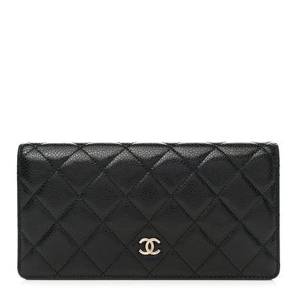 Chanel Caviar Quilted Yen Wallet Black 1 of 10