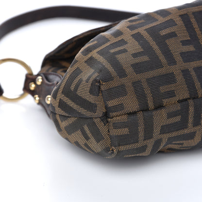 Fendi Zucca Small Chef Shoulder Bag Tobacco 7 of 11