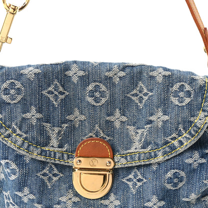 Louis Vuitton Monogram Denim Mini Pleaty Blue 7 of 9