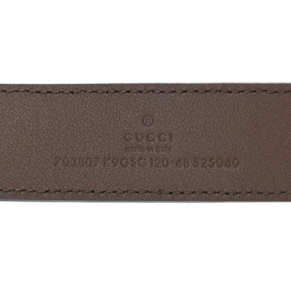 Gucci GG Supreme Monogram Textured Dollar Calfskin Blondie Belt Bag 120 48 Beige Ebony New Acero 8 of 9
