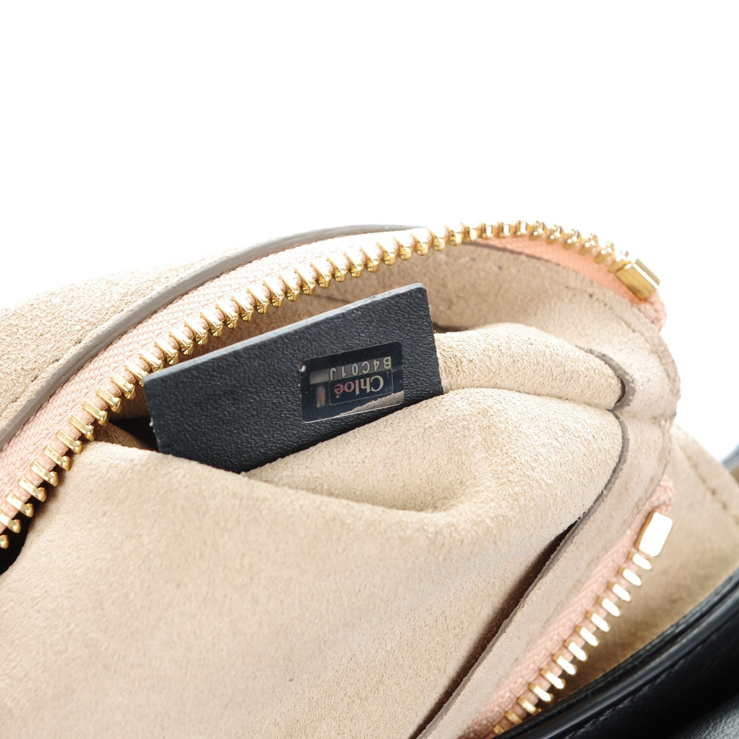 Chloe Suede Patchwork Medium Faye Shoulder Bag Desert Beige 8 of 8