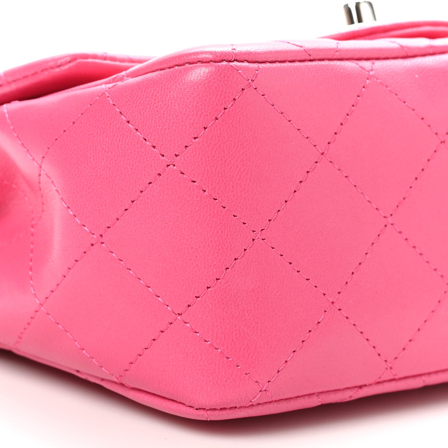 Chanel Lambskin Quilted Mini Square Flap Pink 9 of 10