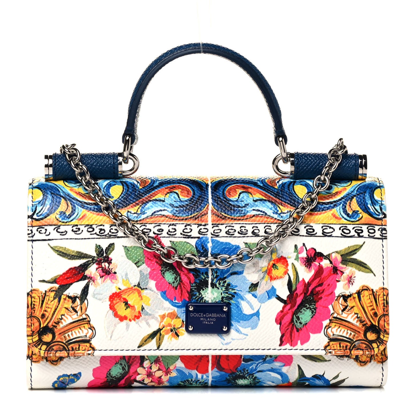 Dauphine Majolica Printed Mini Sicily Von Bag Multicolor