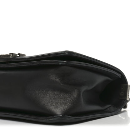 Chanel Lambskin Quilted Medium Boy Flap Dark Grey 10 of 11
