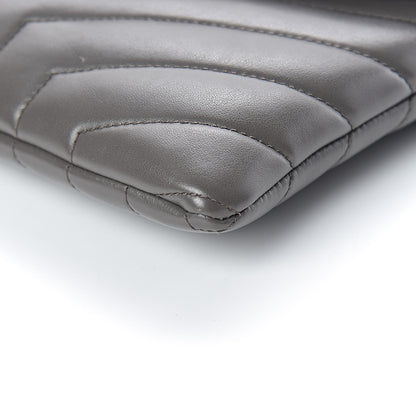 Saint Laurent Calfskin Y Quilted Monogram Loulou Flap Bag Earth 9 of 10