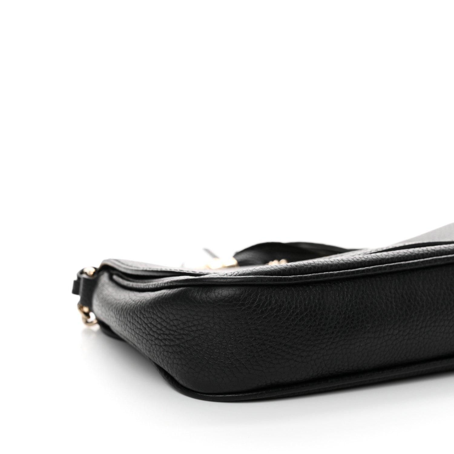 Gucci Pebbled Calfskin Medium Soho Flap Crossbody Black 9 of 11