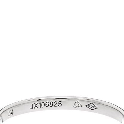 Van Cleef & Arpels Platinum 2mm Tendrement Wedding Band Ring 54 6.75 5 of 5