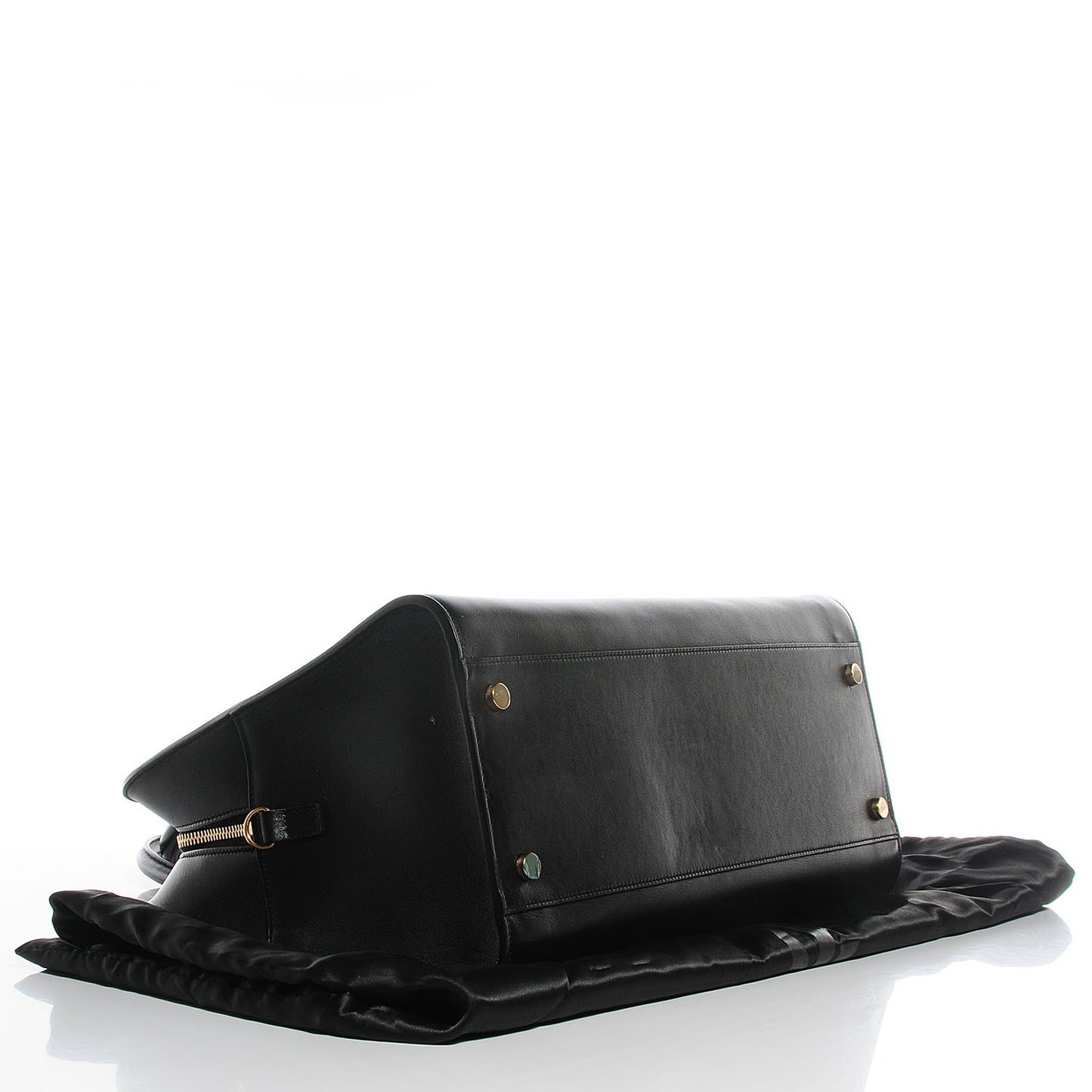 Smooth Calfskin Medium Monogram Cabas Black