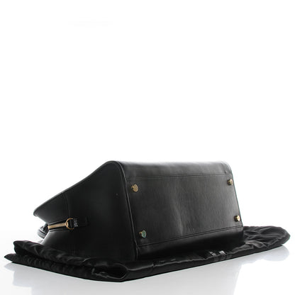 Saint Laurent Smooth Calfskin Medium Monogram Cabas Black 4 of 10