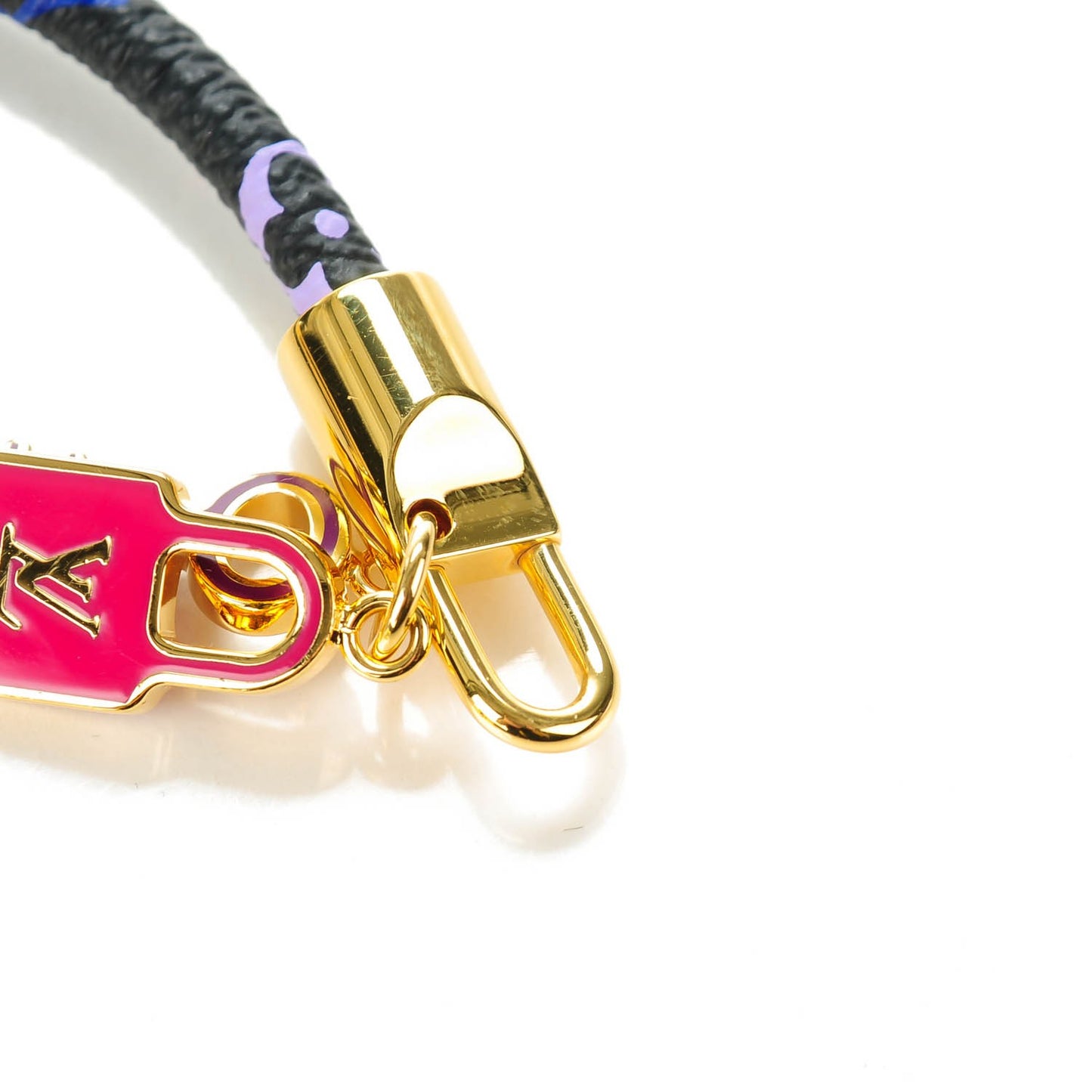 Monogram Multicolor Luck It Bracelet 17 Black