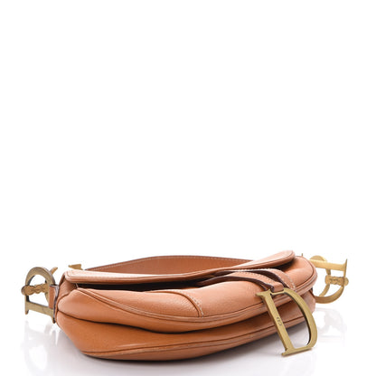 Christian Dior Calfskin Saddle Bag Tan 4 of 13
