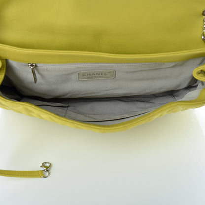 Chanel Washed Lambskin Quilted Maxi Chain Around Flap Yellow 5 of 18
