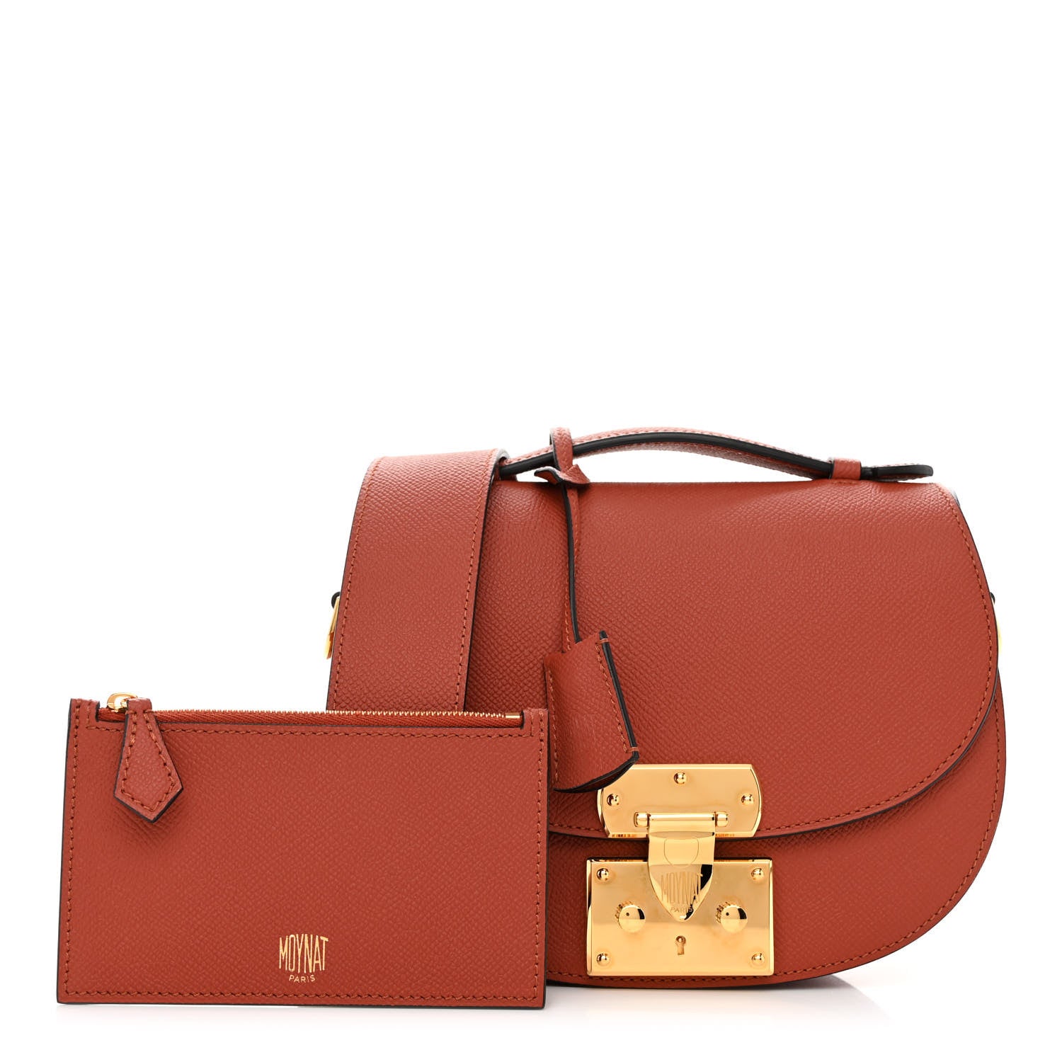 Moynat Carat Calfskin Flori PM Bourbon 1 of 10
