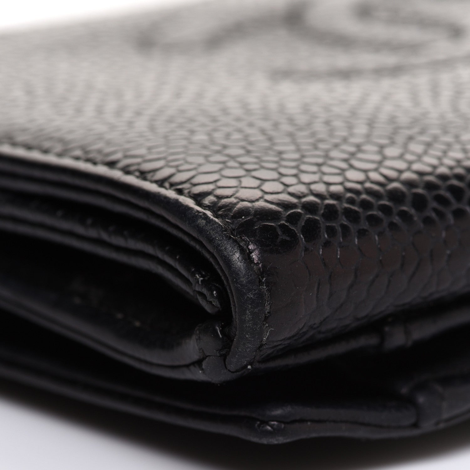 Chanel Caviar Timeless CC Compact French Wallet Black 7 of 17